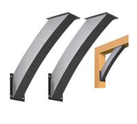 Heavy Duty Angle Support Brackets, 2PCS Steel Pergola Bracket, Wood Beam Support Hardware with Mounting Screws for Gazebos, Tree Houses, Cabins, Patios
