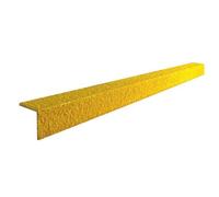 Heavy Duty Anti-Slip Stair Tread Nosing - Yellow Edge Safety Protector for Commercial & Industrial Stairs - Non-Slip Strip for Concrete, Wood & Metal Steps (1000mm)