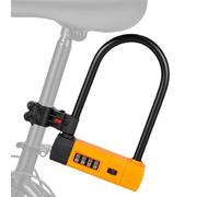 Heavy Duty Anti-Theft Bike Lock | Heavy Duty 4 Digit Combination Lock for Bicycle Security Accessories | Bicycle Combination Lock | for Road Bike, Mountain Bike, Motorcycle, Cl