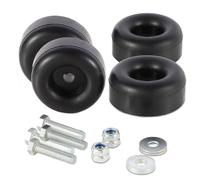 Heavy Duty Anti-Vibration Rubber Foot Pads - 1" x 2.5" Shock Absorbing Feet for Generators, Air Compressors, Pressure Washers & Trailers, Maintain Position and Reduce Noise (4)