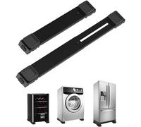 Heavy Duty Appliance Rollers, Fourth Generation Extendable Appliance Rollers Adjustable Base For Washer and Dryer, Easily Move Washing Machine, Furniture,Refrigerators,Wine cooler (Black)
