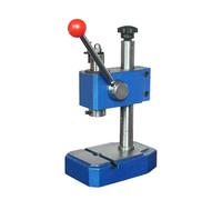 Heavy Duty Arbor Press, Manual Press with Anti-Slip Handle, 360° Rotatable Head and Adjustable Height for Riveting and Punching Holes