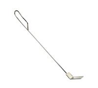 Heavy Duty Ash Scraper Rake - 2 in 1 Fireplace Ash Tool - Stainless Steel BBQ Grilling Utensil for Pizza Oven Wood Stove Kettle Grill Fire Pit Campfire Smokehouse Backyard Garden