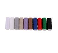 Heavy Duty Assorted Jeans Thread Set,Polyester Sewing Thread Spool 10 Color 55 Yards Thick for Denim Leather Quilt Blanket Cushion Curtain Handwork