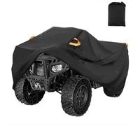 Heavy Duty ATV Cover for Kymco MXU 90 EFI 2008 2009 2010 2011 2012 2013 2014 2015 2016, Oxford 4 Wheeler Quad Proof Anti UV Dustproof Protection with Reflective Strips and Buckle,A/Orange