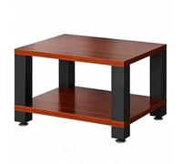 Heavy Duty Audio Component Rack Stereo Record Player Stand | AV Media Stand Metal Mobile, Heavy Duty, for Record Player /Game Console /TV Box /Xbox(Teak,2 Tier)
