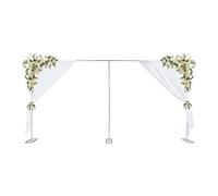 Heavy Duty Backdrop Stand, 6M x 3M Balloon Arch Kit, Wedding Arch, Wedding Backdrop Stage Stand, Backdropsstand, for Weddings Birthday Parties, Silver