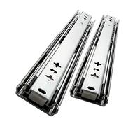 Heavy Duty Ball Bearing Drawer Slides - 1 Pair Steel Slide Rail, 53mm Width, Smooth & Sturdy Sliding Runners for Heavy Drawers in Industrial/Kitchen Cabinets