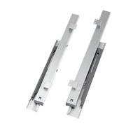 Heavy Duty Ball Bearing Drawer Slides 1Pair Folding Pull-Out Bottom Mounted Linear Track Display Cabinet Hidden Drawer Slide(310mm)