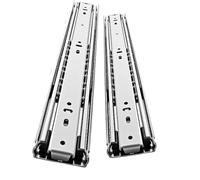 Heavy-Duty Ball Bearing Drawer Slides - Lock-Free Robust Drawer Hardware for High Load Capacity Furniture Ideal for Cabinets and Shelves.