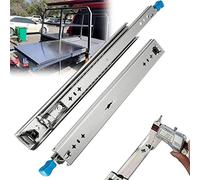 Heavy-Duty Ball Bearing Drawer Slides Lockable Extension Table Sliders Removable Under-Desk Computer Keyboard Tray High Load Capacity Smooth Operation