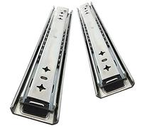 Heavy Duty Ball Bearing Drawer Slides, Telescopic Rails for Smooth Extension and Retraction, Ideal for Cabinets, Shelves & Tables