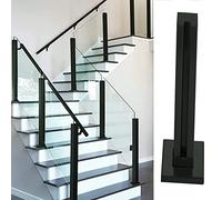 Heavy Duty Balustrade Post Clamp for Panel/Fence Railing Column with Slots, Stainless Platform Loft Baluster System End Post, 95cm Height