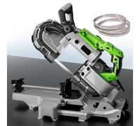 Heavy-Duty Bandsaw - 1100 W Metal Cutting Saw with 4.7" Deep Cut Capacity, 6-Speed Adjustable, LED Work Light, Includes 6 Blades & Removable Aluminium Base