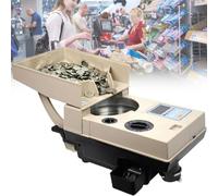 Heavy Duty Bank Grade Coin Sorter Machine with Large Hopper, High Speed Counting 1200 Coins/Minute, 2000 Coins Capacity for Efficient Money Handling