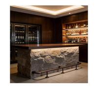 Heavy Duty Bar Foot Rail Kit 1-5M, 201 Stainless Steel Undercounter Railing for Home Kitchen Restaurant Counter(1.6M/5.25FT)