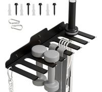 Heavy Duty Barbell Hanger Storage Rack - 41 x 15 x 6 cm Product Dimensions, Steel Plate Material, Smooth Look | Easy Installation, Removal, Versatile Training Accessories, Wall Bracket