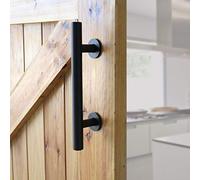 Heavy Duty Barn Door Handle Set, Large Rustic, for Gates Garages Sheds Furniture (Aluminum 12" Handle)