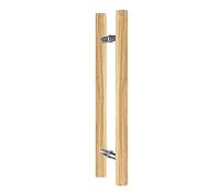 Heavy Duty Barn Door Handles - Solid Wood Pull Handle with Mounting Screws for Wooden and Glass Doors, 150cm (59") and 110cm