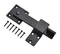 Heavy Duty Barn Door Latch, 6 Inch Carbon Steel for Enhanced Security, for Various Applications and Settings