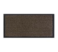 JVL Heavy Duty Commodore Backed Barrier Door Floor Mat Brown/Black 80 x 140 cm