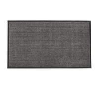JVL Heavy Duty Commodore Backed Barrier Door Floor Mat Grey/Black 80 x 140 cm, Grey