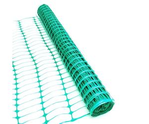Heavy Duty Barrier Fencing Mesh Plastic Safety Garden Netting Temporary Fence Green Orange 1m High 25m / 50m Length Outdoor Crowd Events Construction (Green, 1m x 25m)