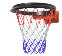 Heavy Duty Basketball Net - Replacement for 3 Color Basketball Net | Portable All Weather Basketball Net | Anti Whip Basketball Hoop Net Replacement | Universal Basketball Net for Hoops, Fit St