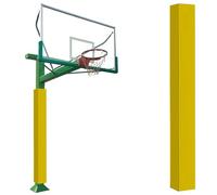 Heavy-Duty Basketball Pole Padding - Shock Absorbing Safety Cushion for Square Posts Ideal Replacement for Garage Playground & Fence Poles Ultimate Protection