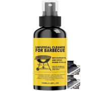 Heavy-Duty BBQ Cleaner Dissolves Carbon, Multi-Surface Grease Removal Spray for Grill, No Scrub Formula for Burnt Grease, Hands-Safe Formula Fresh Scent, Suitable for Grills and Smokers (1pcs)