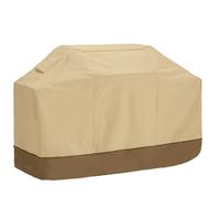 Heavy Duty BBQ Grill Cover Waterproof & UV Resistant 600D Oxford Dust Proof Rip Proof Protection with Buckle for Outdoor Use Fits 147x61x122CM Grills Beige