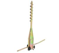 Heavy-Duty Beach Umbrella Support Base - Fixed Steel Spiral Stand for Outdoor Patio & Beach Use Secure Accessory for Balconies & Umbrellas