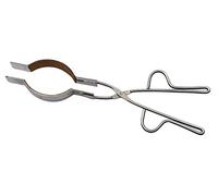 Heavy Duty Beaker Tongs, 12" Long, Cork Lined Jaws, Riveted Joint, Stainless Steel, Hot Beakers with 100mL to 1500mL Capacity - Eisco Labs