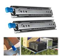 Heavy Duty Bearing Slides, Side-Mounted, 120kg Load Capacity, Strong Wear-Resistant Design, Low Decibel Operation, 2 Pcs Table Extension Runners