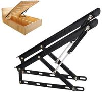 Heavy Duty Bed Lift Mechanism, Pneumatic Storage Bed Frame Hinge Set with Gas Spring - Easy Lift Up for Under Bed Storage, Sturdy Hydraulic Rod (110cm/43.3in)