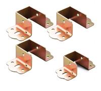 Heavy Duty Bed Slat Holders 35mm for Wood Frames(gold 32mm) | Hot-dip galvanized coating, rust resistant, for durable outdoor use, silver or gold finish, long lifespan