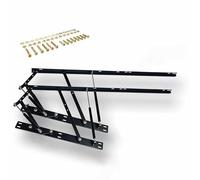 Heavy Duty Bed Storage Lift, Lifting Bed Mechanism,Lift Up Balance Storage Bed Frame Hinge Set, Pneumatic Folding Bed Gas Spring Lid Stay, Slide Open, Silent Opening And Closing(Applicable to 1.5m bed