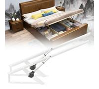 Heavy Duty Bed Storage Lift Mechanism, Lifting Bed Frame Hinge Set, Electric Folding Bed Gas Spring Lid Stay for Silent Opening and Closing