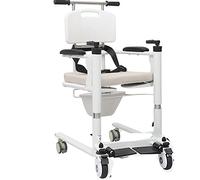 Heavy Duty Bedside Commode, Extra Wide Seat, Adjustable Height, 120 Kg Weight Capacity, Stand Alone or Over Toilet, Universal Wheels