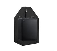 Heavy Duty Beer Tower Cover 420d Waterproof For Kegerator Protector With Adjustable Straps For Outdoor Single For Double Tap Dispenser Black
