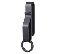 Heavy Duty Belt Key Clip Holder with 2PCS Metal Key Rings, Stainless Steel Tactical Keychain Clip Metal Belt Clips Quick Release Keys for 1.5-2.25 Inch Wide Loop