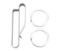 Heavy Duty Belt Key Holder, Stainless Steel Key with 2 Detachable Keyrings, Fast Release Belt Key Holder for Law Enforcement Agencies, Secure and Keychain Accessory