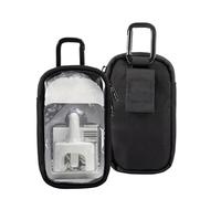 Heavy Duty Belt Pouch Holder for Naloxone HCI Nasal Spray,Travel Case Protective Storage Bag for Naloxone NARCAN Nasal Spray 4mg with Alloy Square Carabiner.First Aid Afrin Nasal Spray Narcan Case Bag