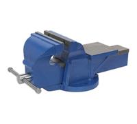 Heavy Duty Bench Mountable Fixed Base Vice - 200mm Jaw Opening - Cast Iron