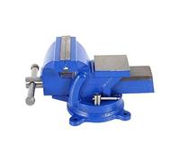 Heavy Duty Bench Vice 100mm Cast Iron Swivel Base Vice with 360° Rotation, Table Mounted Clamp for Workshop, Garage & Professional (4.5 kg)