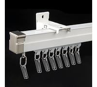 Heavy Duty Bendable Curtain Track System for RV & Bay Windows - Adjustable 3ft to 26ft Shower Rod, Wall/Ceiling Mount, Perfect for Custom Installations, 260cm/8.5ft