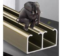 Heavy-Duty Bi-Fold Door Hardware Kit with Hidden Track Fits 24-72 Inch Doors Ideal for Cabinets Smooth Operation & Easy Installation