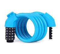Heavy Duty Bicycle Lock with Weather Resistant Features and 100,000 Possible Code Combinations (1.2m Blue)