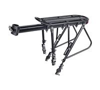 Heavy Duty Bicycle Luggage Rack for 24-29in | 100kg load limit, aluminum build, double triangular support, easy to install