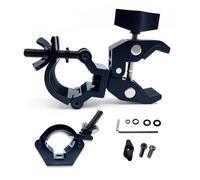 Heavy-Duty Bicycle U-Lock Mount - All-Metal Double Clamp Bike Lock Holder Bracket, Fits 0.78-1.57" Frames, Secure & Durable U-Lock Holder Compatible with Most Popular U-Lock Brands(Black)